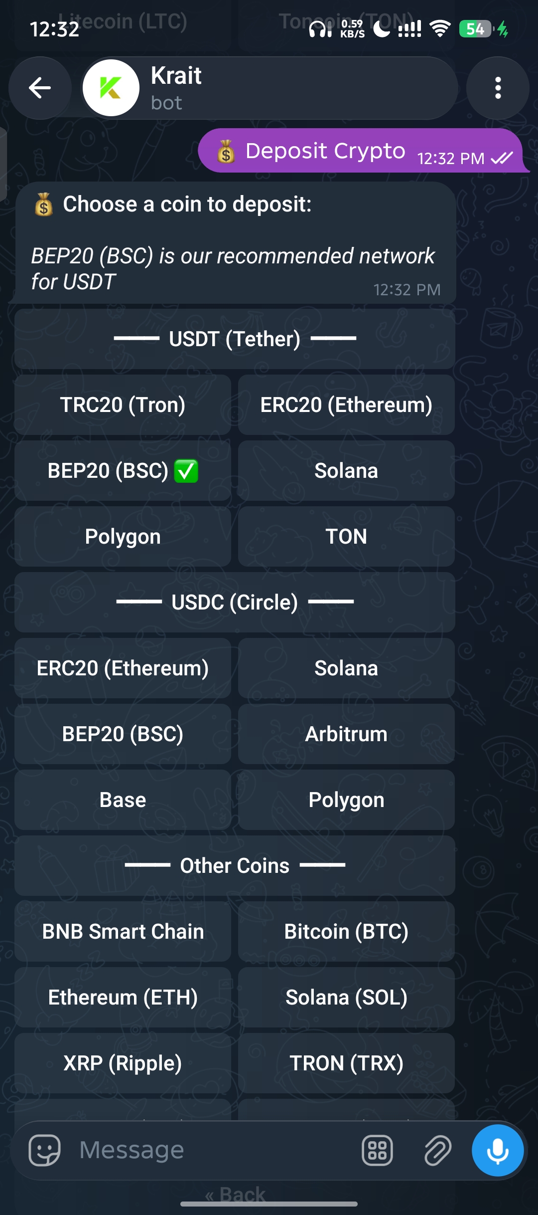 1. Choose Asset & Network
